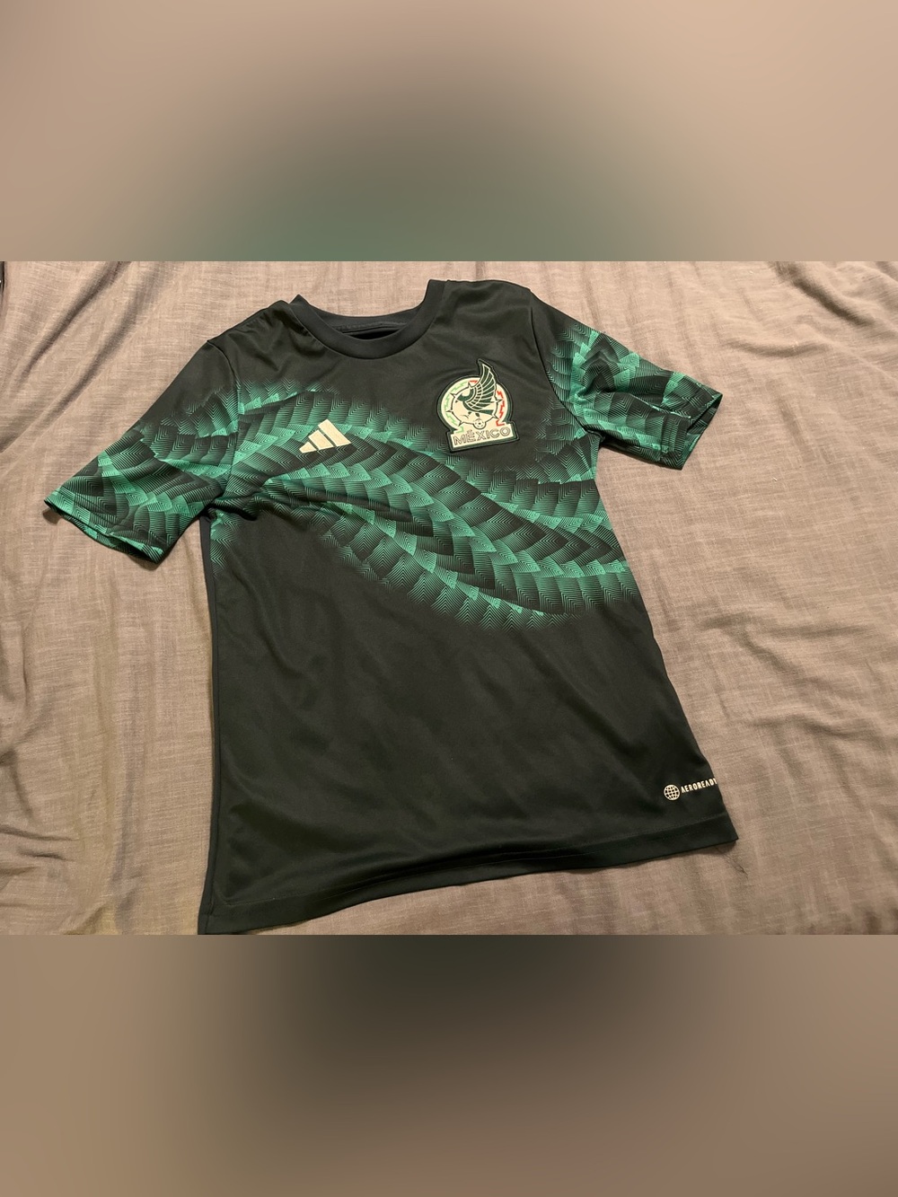 Adidas Youth Mexican Pre- Match Soccer Jersey Size Large